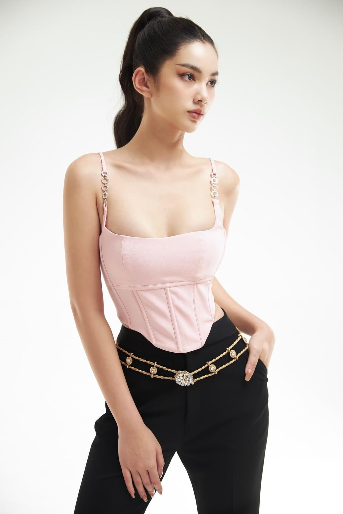 Glam Doll Pink Crop Top