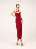 Glam Doll Red Midi Dress
