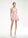 Glam Doll Pink Strapless Dress