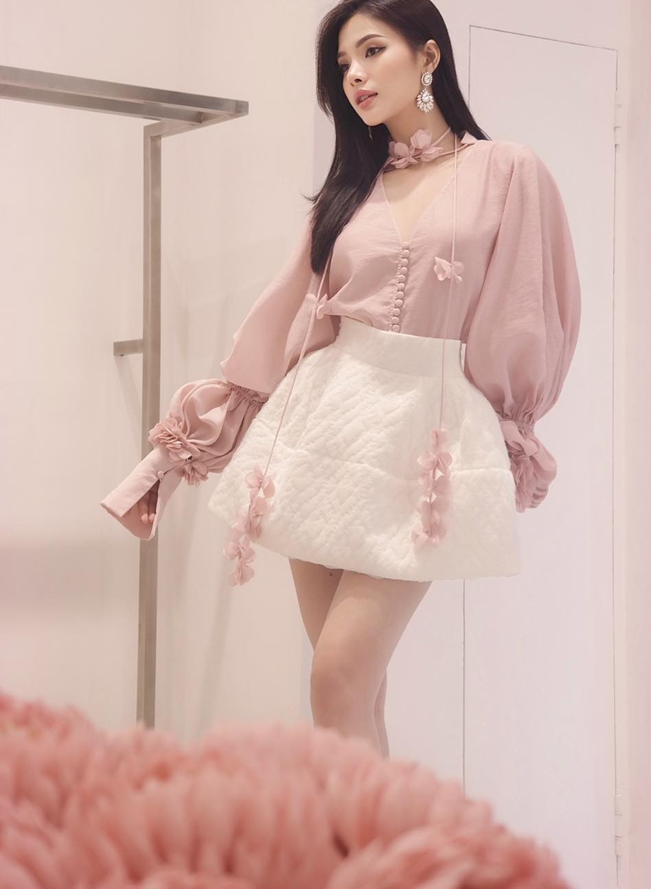 Oia Mimosa Shirt and Liliana Shorts Suit Pink