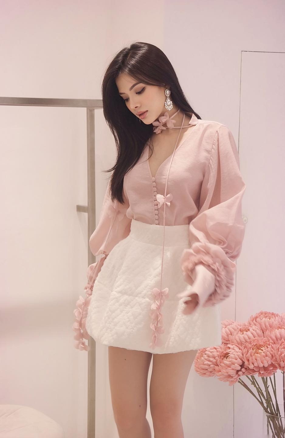 Oia Mimosa Shirt and Liliana Shorts Suit Pink