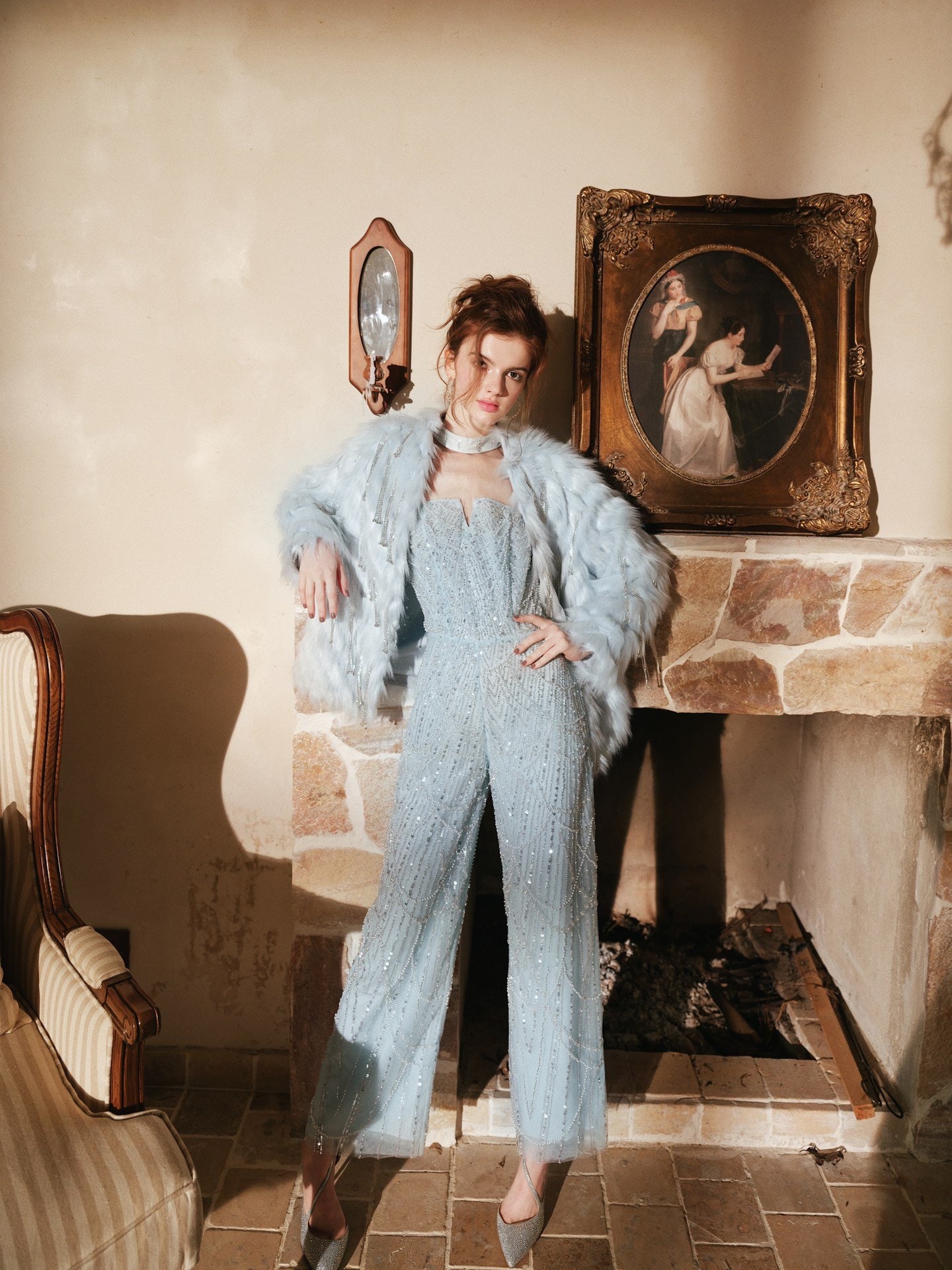 wardrobes by chen blue tassels diamond suit