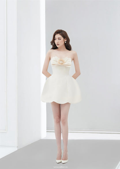 Raffiné Castle Strapless Mini Dress