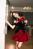 Masion Wester waltz red velvet dress