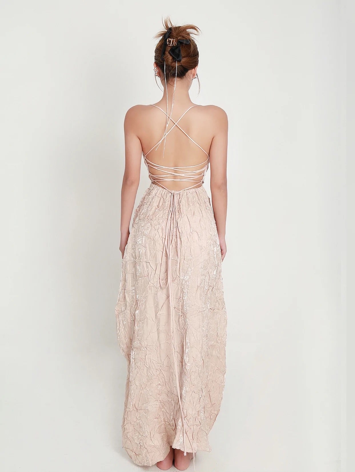 CROW CREW [Best Seller] Whispering Dress(PINK)