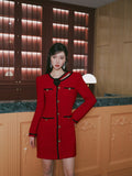 SIEW red Tweed dress
