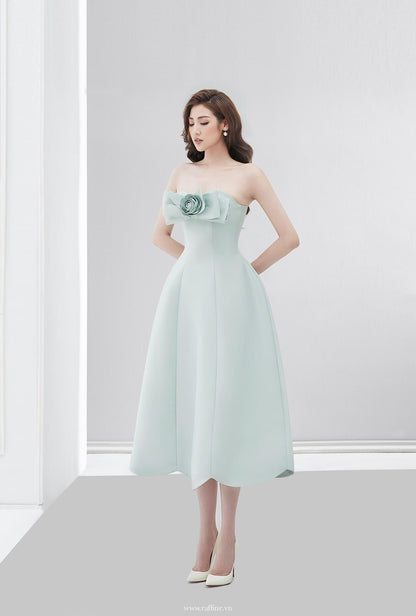 Raffiné Countess Strapless Midi Dress