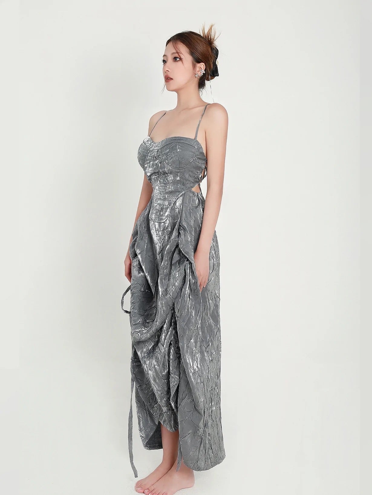 CROW CREW Pearl Dress(GREY)