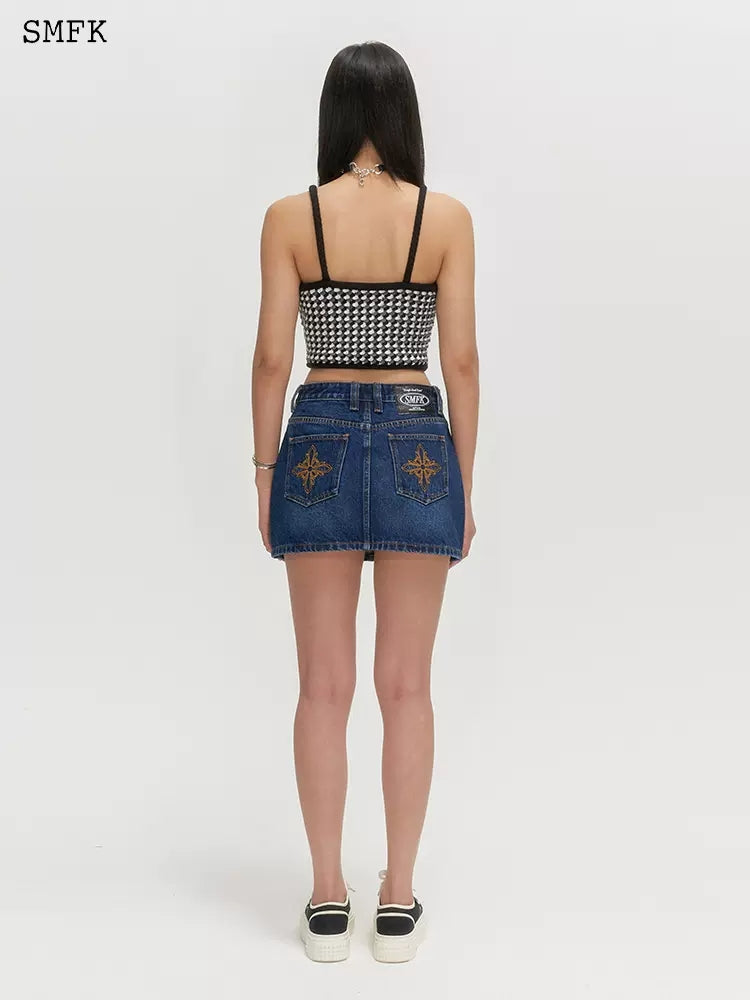 SMFK Wild World Denim skirt