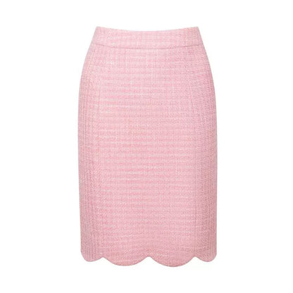 Masion Wester Pink Wave Edge Top&amp; Skirt