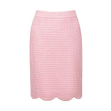 Masion Wester Pink Wave Edge Top& Skirt