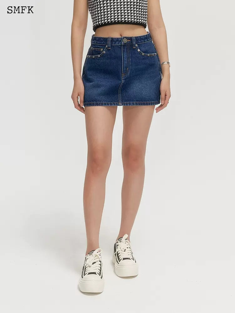 SMFK Wild World Denim skirt