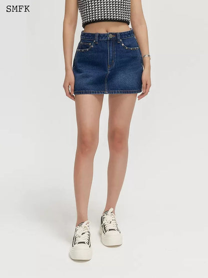 SMFK Wild World Denim skirt
