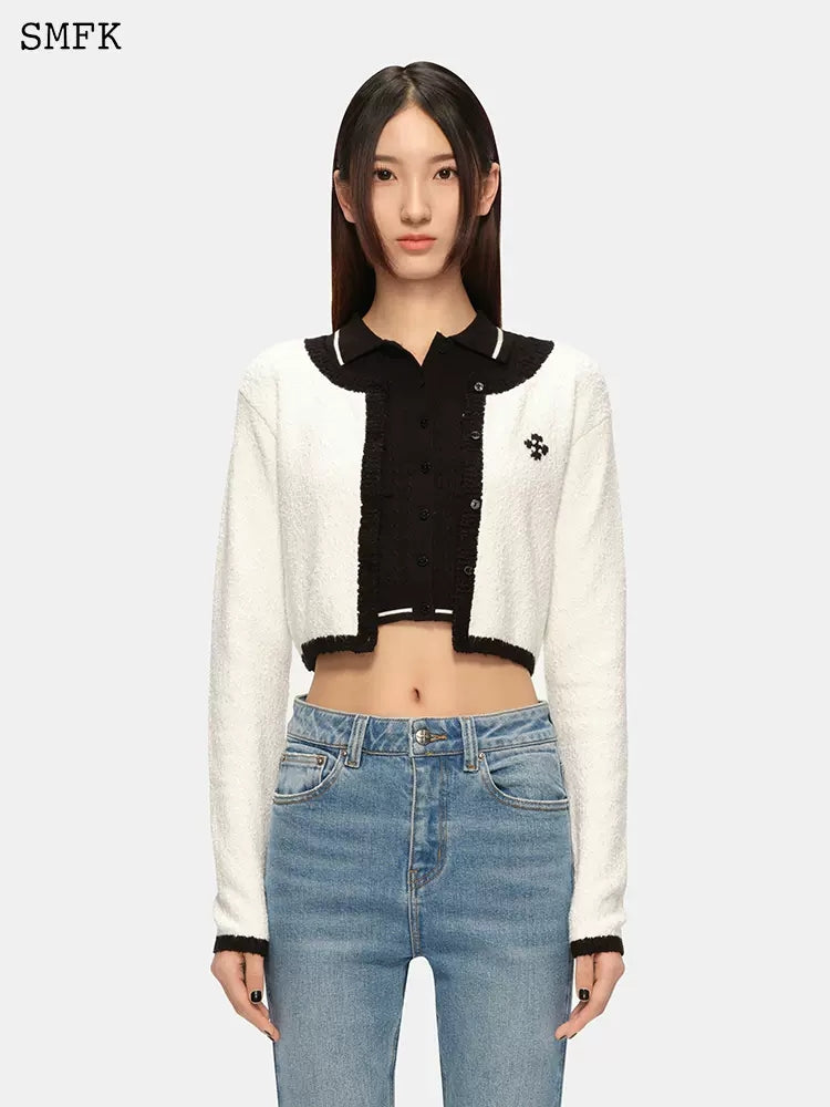 SMFK Compass Contrast knit cardigan