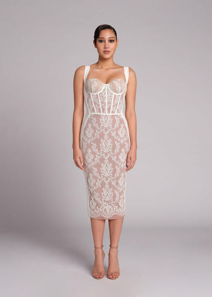 Poem Sling Dress With Lace