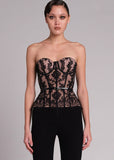 Poem Power Mesh Blouse With Lace