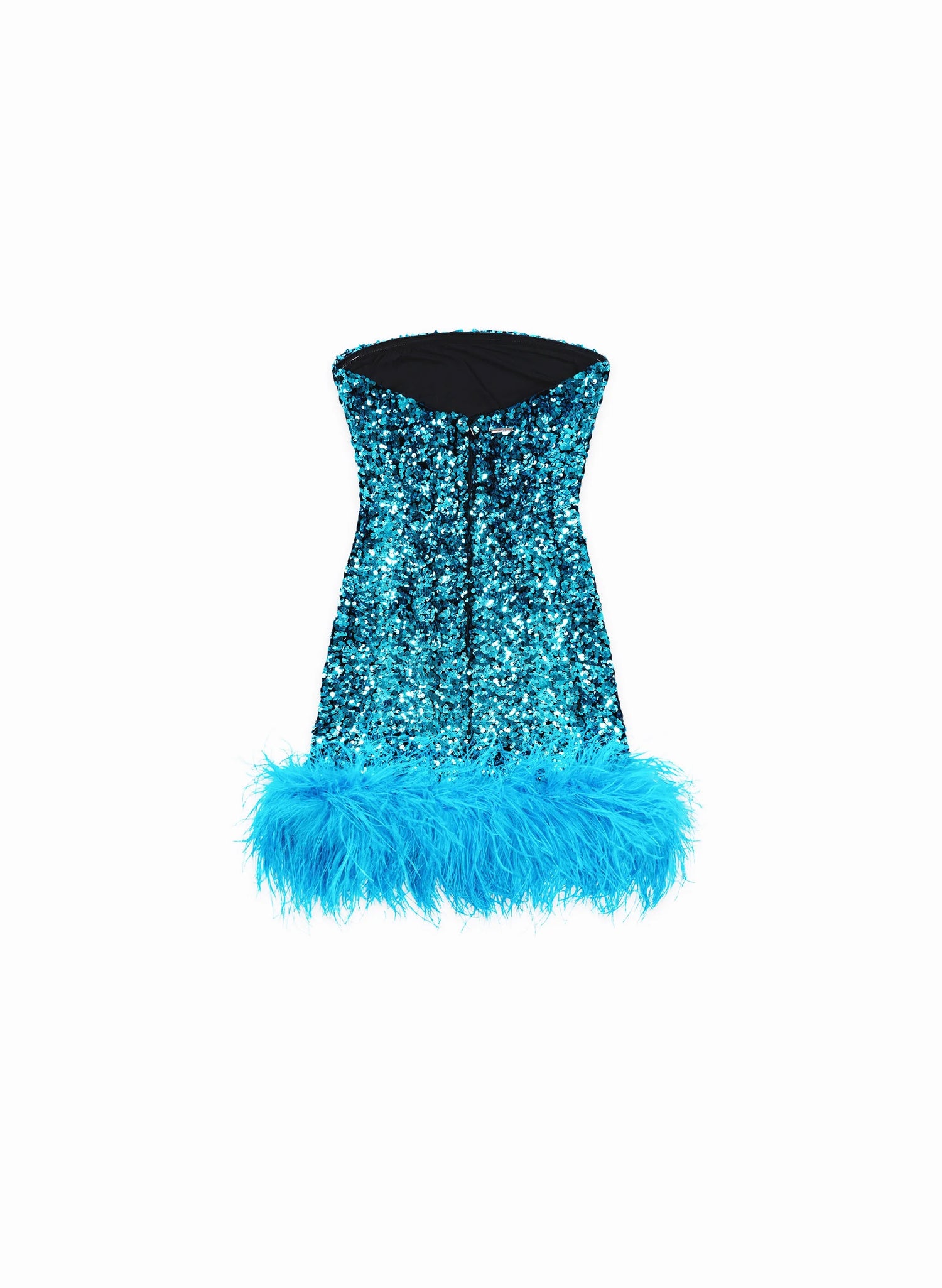 Taglioni Izmir Blue sequin tube dress