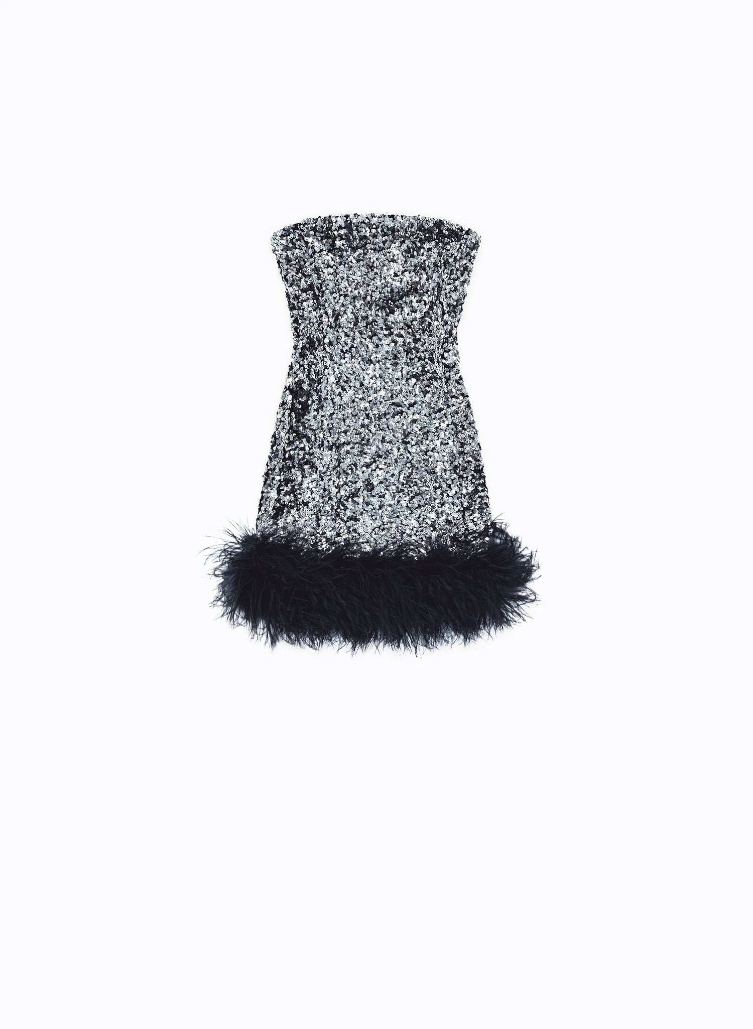 Taglioni Dovedove grey  sequin tube dress