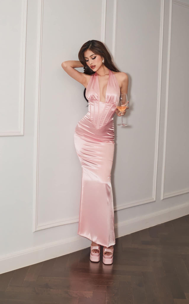 MAEL FEMME Emily Pink Maxi Dress
