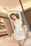 MAEL FEMME White Jasmine Mini Dress