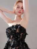 wardrobes by chen black flower bodice dress