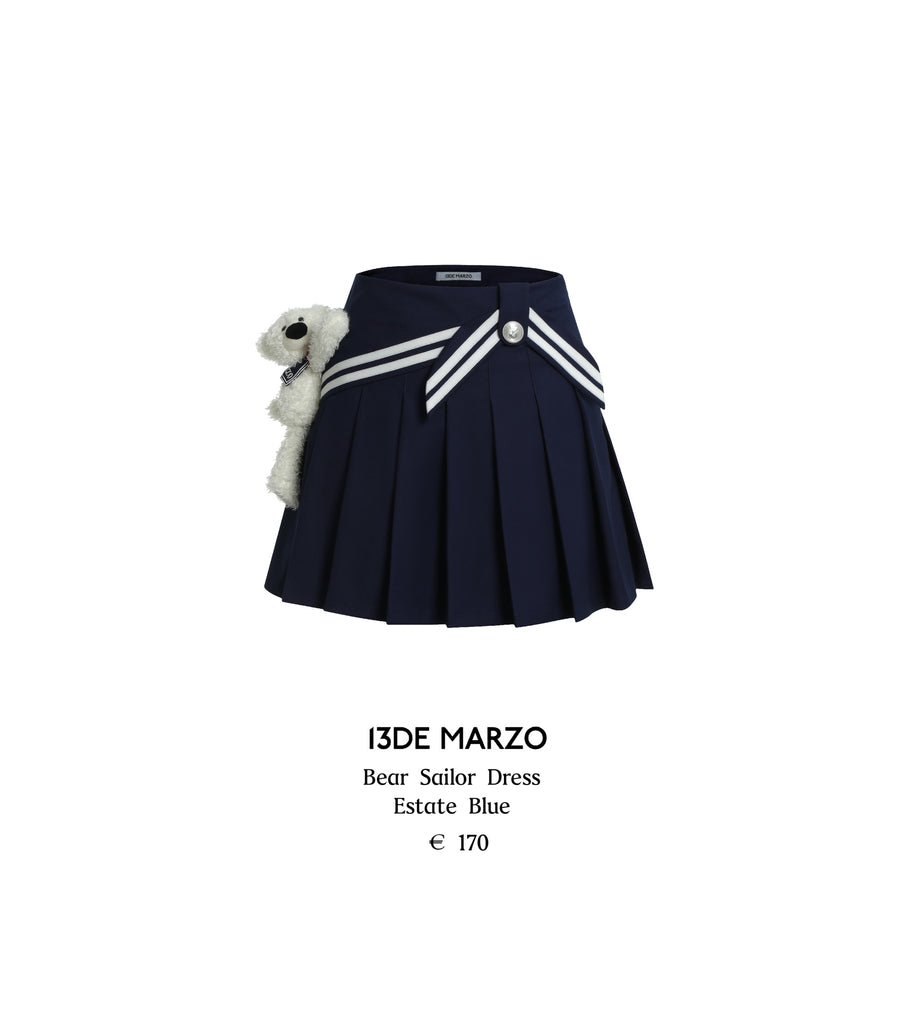 13DE MARZO Bear Sailor Dress