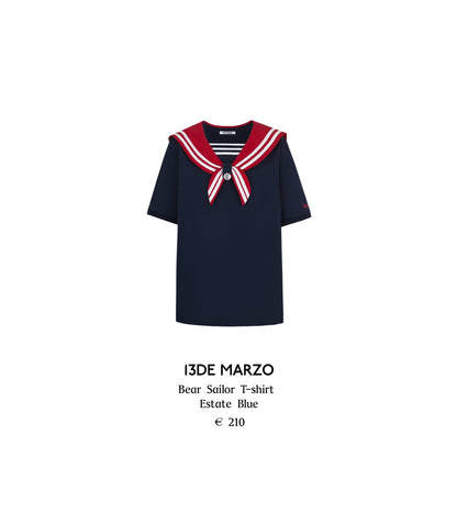 13DE MARZO Bear Sailor T-shirt