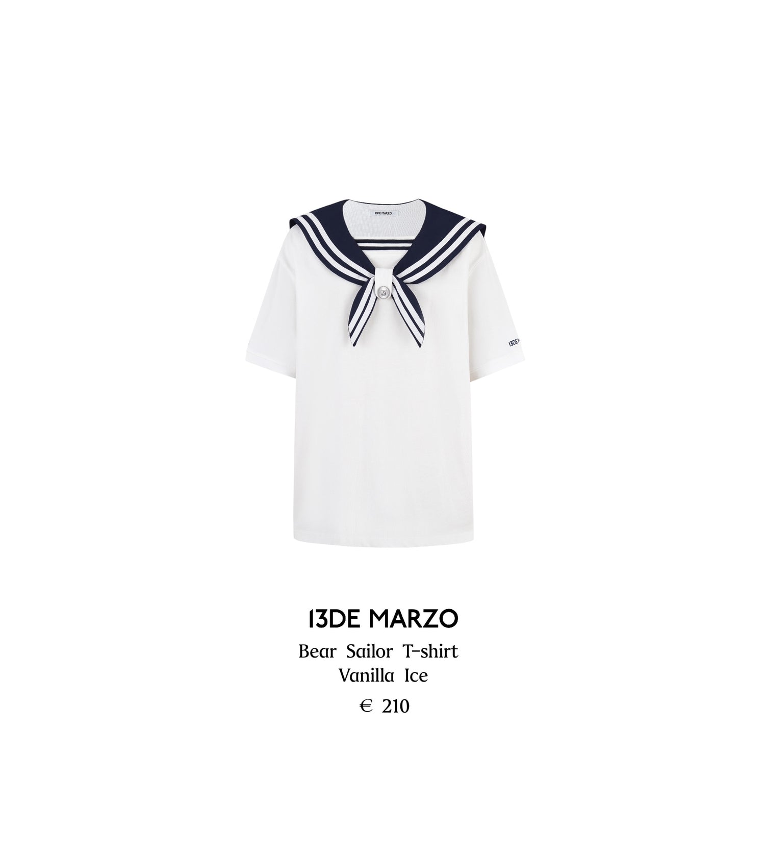 13DE MARZO Bear Sailor T-shirt