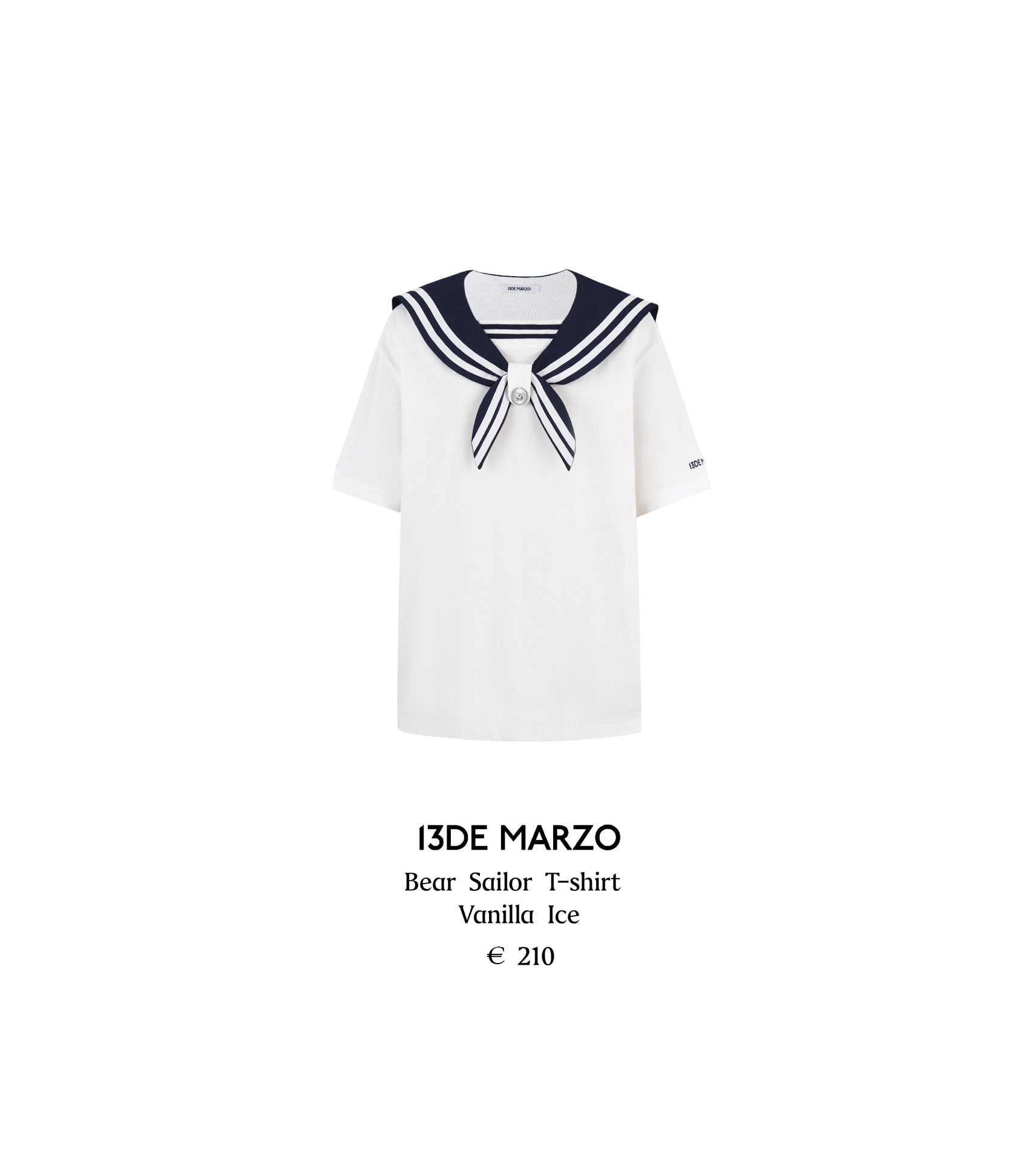 13DE MARZO Bear Sailor T-shirt