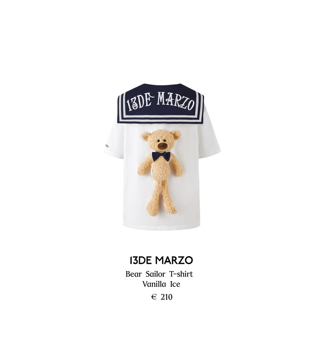 13DE MARZO Bear Sailor T-shirt