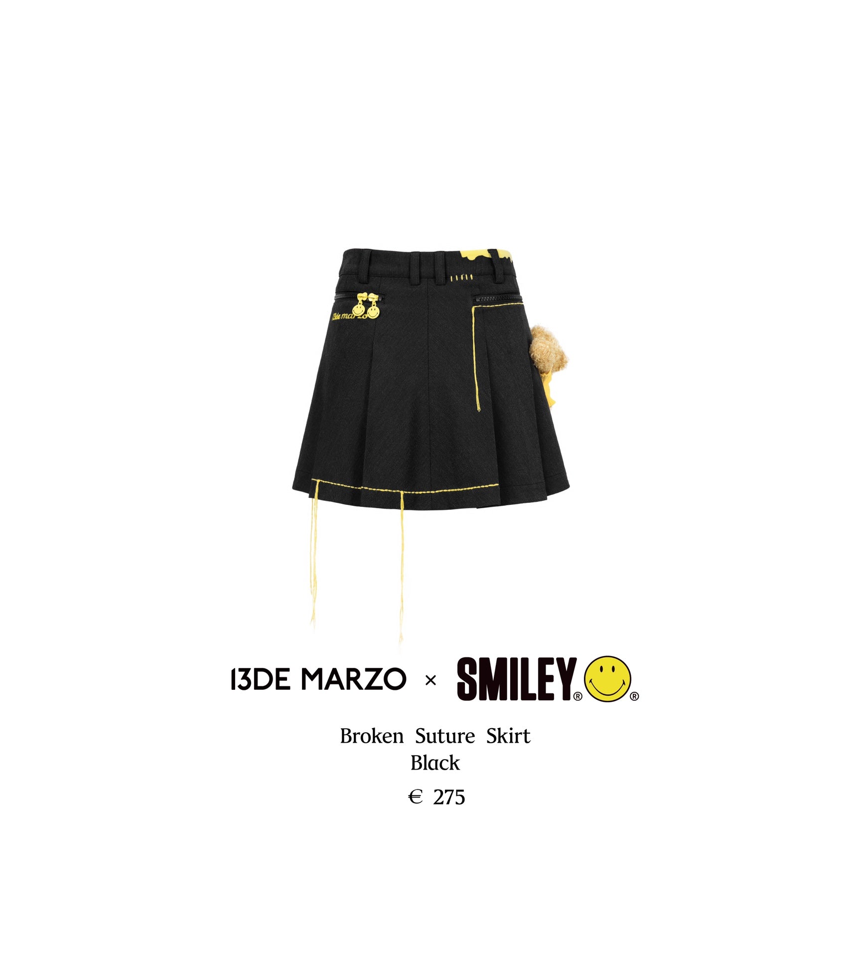 13DE MARZO Broken Suture Skirt