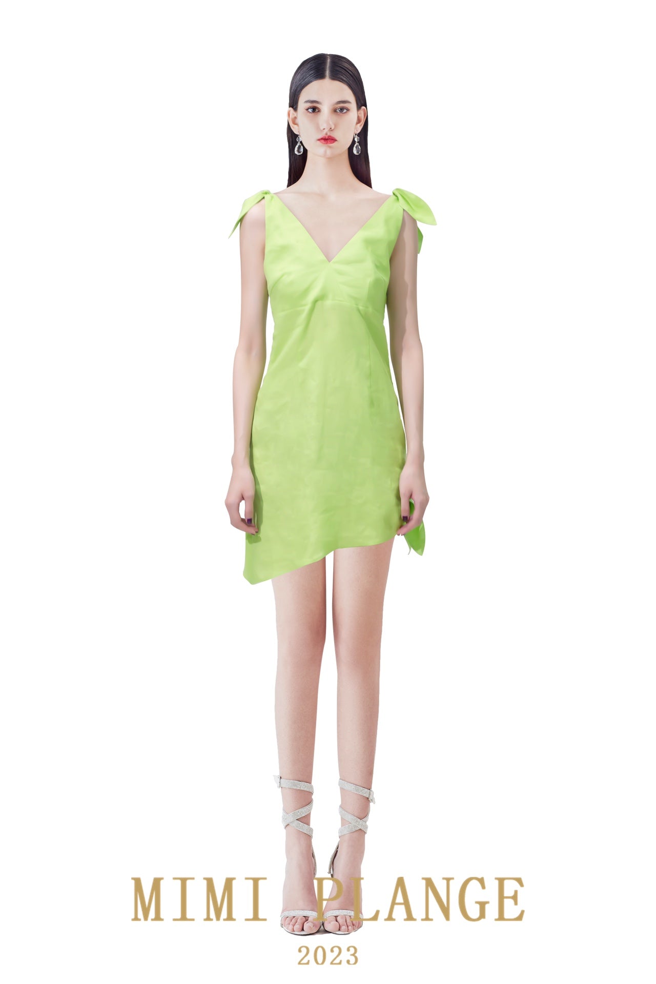 Mimi plange rabbit-ear sling dress