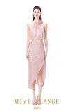 Mimi plange misty pink flower top or skirt