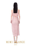 Mimi plange misty pink flower top or skirt
