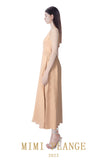 Mimi Plange V-neck linen dress