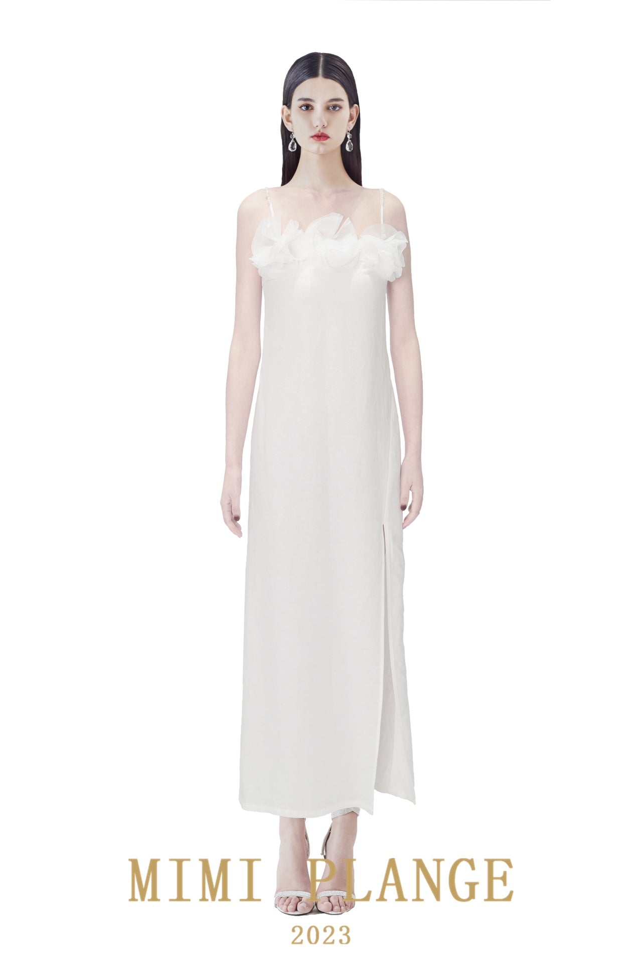 Mimi Plange lotus pearl sling dress