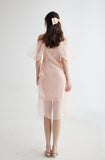 Alba Wester pink dress with ruffles