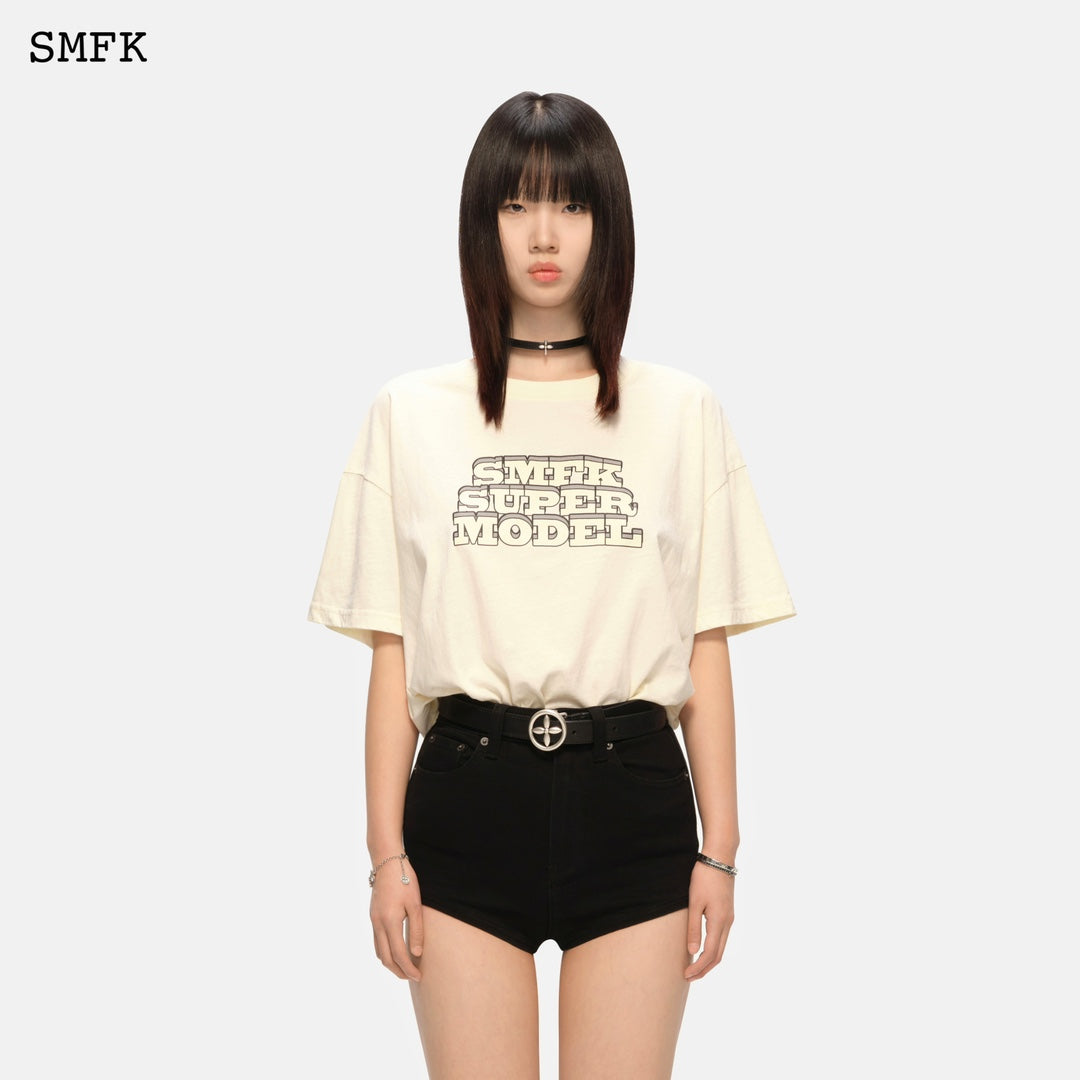 SMFK Model Oversized Vintage Loose Tee