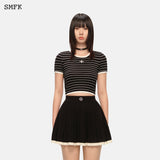 SMFK Compass Striped knit tee