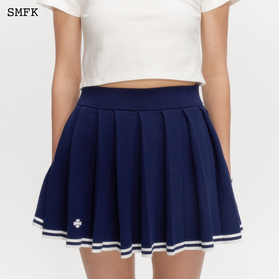 SMFK Vintage Cashmere Pleated Skirt