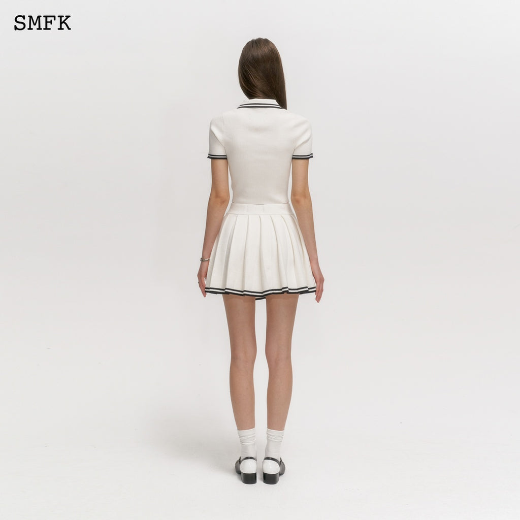SMFK Vintage Cashmere Pleated Skirt
