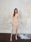 Wardrobes by Chen golden embroidery slip dress