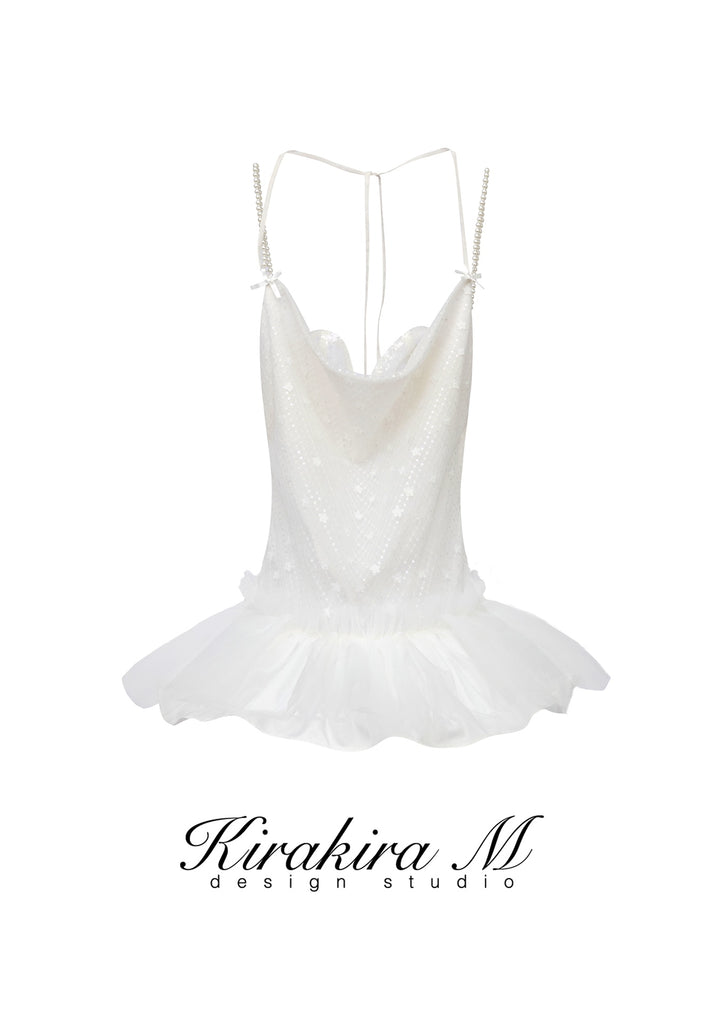 Kirakira.M White Sparkling Little Swan Dress OR Shorts